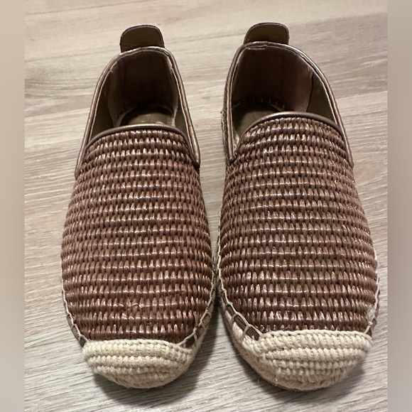 DKNY Chocolate Woven Slip-Ons - Picture 2 of 5